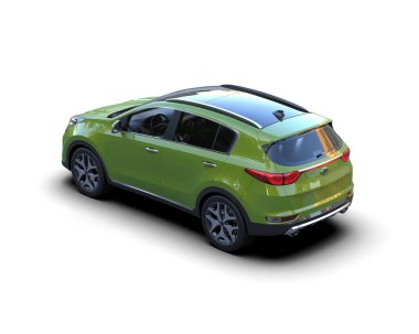 modern yeşil şehir jipi - şehir konsepti