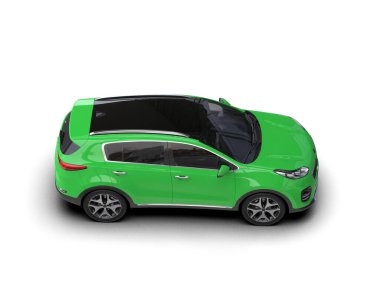 yeşil modern aile arabası