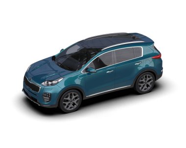 Modern mavi cip. 3d illüstrasyon