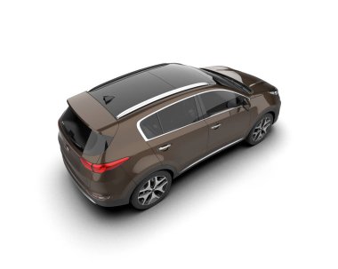 modern siyah SUV arabası