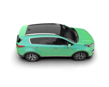 modern yeşil şehir arabası