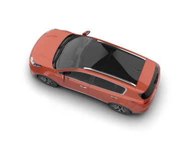 modern araba beyaz arka planda izole edilmiş