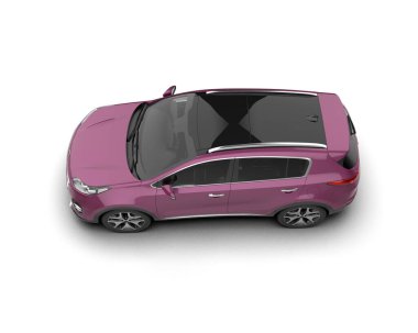 Beyaz arka planda modern bir cipin 3 boyutlu canlandırması