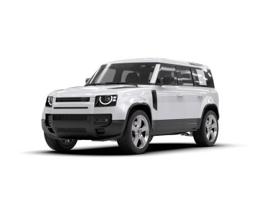 Gümüş rengi modern cip izole edildi