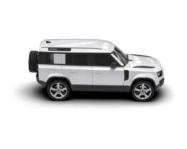 modern beyaz şehir minivanı.