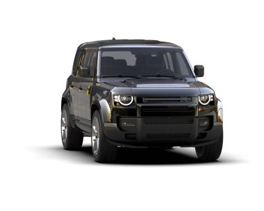 beyaz arkaplan üzerinde SUv 3d görüntüleme