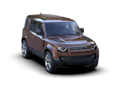 SUv beyaz arkaplanda izole edildi