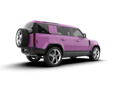 modern pembe modern araba - ön görünüm