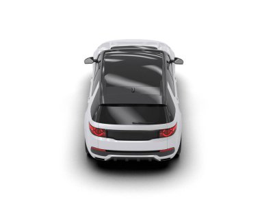 beyaz arka planda modern araba.