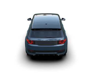 siyah modern araba beyaz arka planda