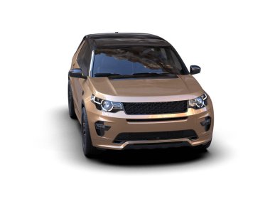 Beyaz arkaplandaki araba.