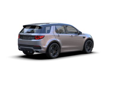 Beyaz arka planda bir araba. yüksek kalite, 3D görüntüleme.