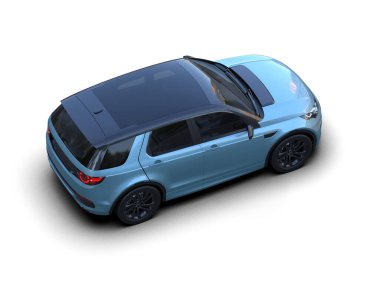 Stüdyo ortamında daha az genel bir konsept arabanın 3 boyutlu çizimi