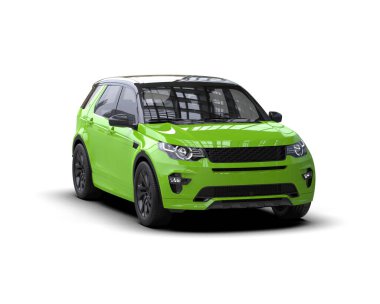 yeşil modern şehir arazi aracı - ön manzara