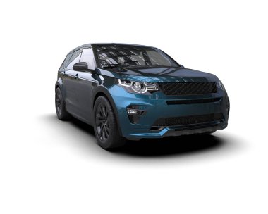 Siyah spor araba - yan görünüm