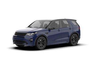 Araba arka planda izole. 3D görüntüleme - illüstrasyon