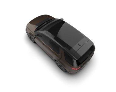 Siyah araba beyaz arka planda izole edilmiş.