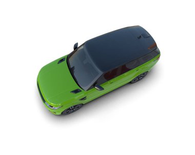 yeşil modern spor araba