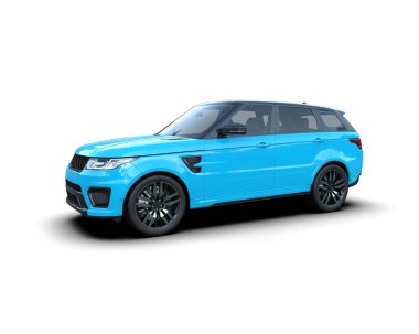 modern mavi modern lüks araba