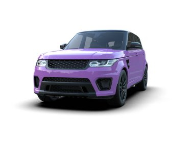 Modern spor araba. 3d oluşturma