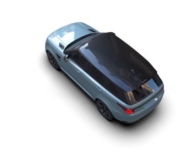 Araba izole. 3d oluşturma