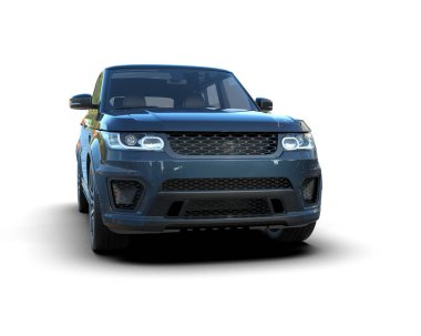 beyaz arka planda modern araba.