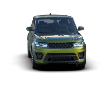 İzole edilmiş bir arkaplanda arazi aracı. 3d oluşturma