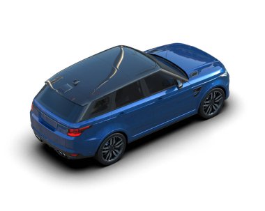 Mavi modern cip. 3d oluşturma