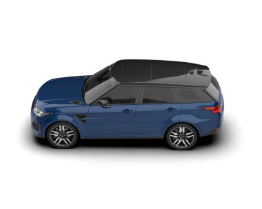 beyaz arka planda modern araba.