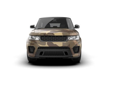 beyaz arka planda modern araba.