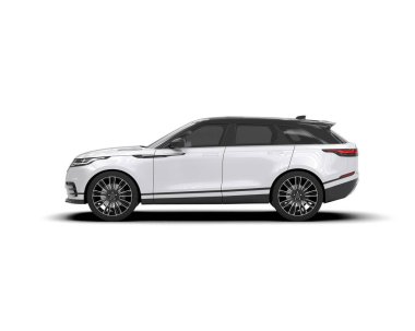 Beyaz arka planda bir araba. yüksek çözünürlüklü araba