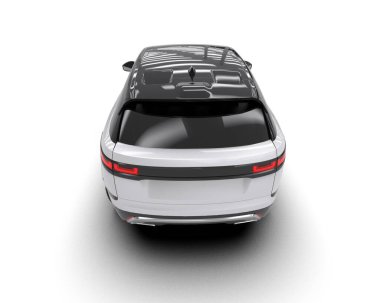 Beyaz arkaplandaki araba.