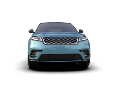 modern SUV beyaz üzerine