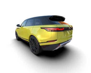 Beyaz arkaplandaki araba