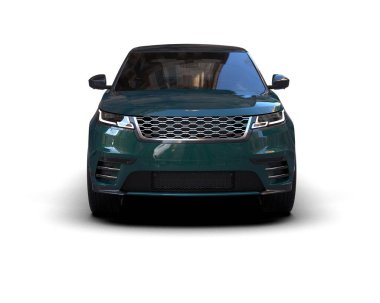 modern araba beyaz arka planda izole edilmiş.