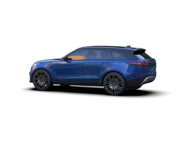 siyah lüks SUV araba - yan görünüm