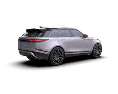 Siyah arka planda bir araba cipi. 3d oluşturma