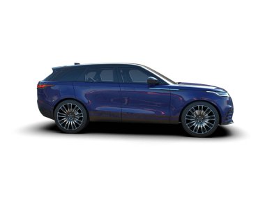 beyaz arkaplanda modern araba