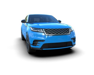 mavi lüks modern araba