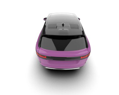 Beyaz arka planda modern şehir arabası.