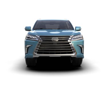 beyaz arkaplan üzerinde modern SUV.