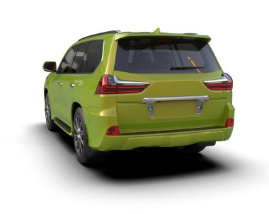 yeşil küçük araba - araba gövdesi -