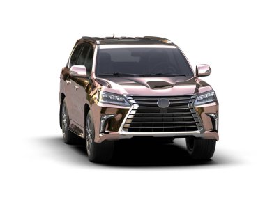 kırpma yolu beyaz arka planda modern şehir arabası