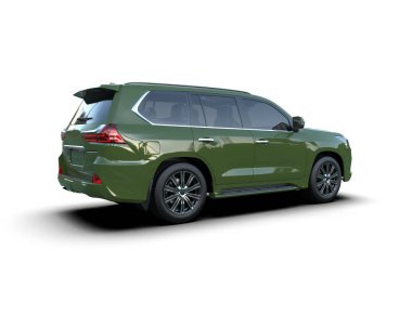 yeşil lüks SUV araba