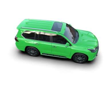 modern yeşil araba - arka plan