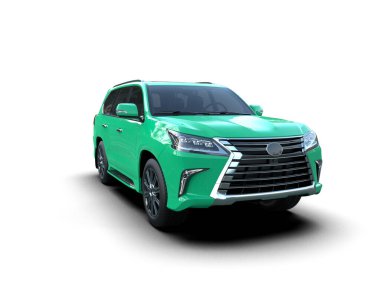 yeşil modern lüks araba