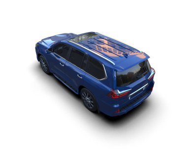 Modern şehir arabası izole edilmiş arka plan. 3D oluşturuldu