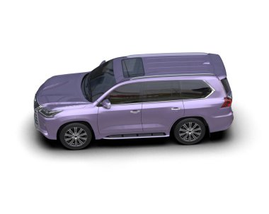 Mor bir SUV 'un 3 boyutlu resmi