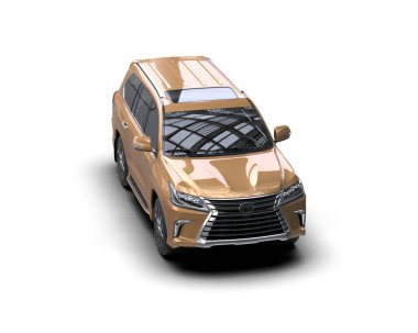 beyaz arka planda modern araba