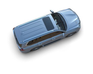 beyaz zemin üzerinde mavi araba